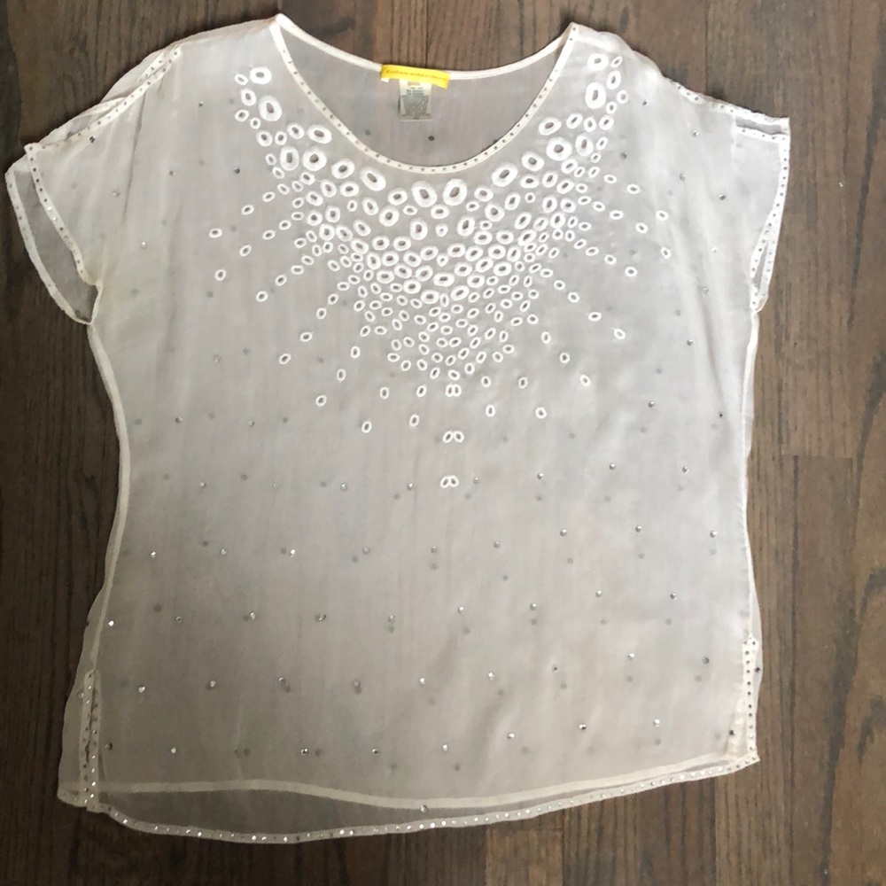Catherine Malandrino sheer top